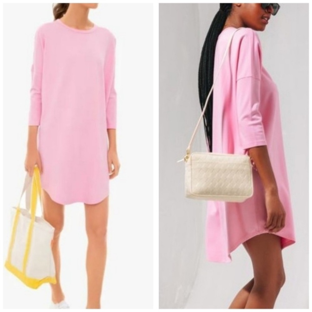 Tuckernuck Pink Stretch Knit Shift Dress